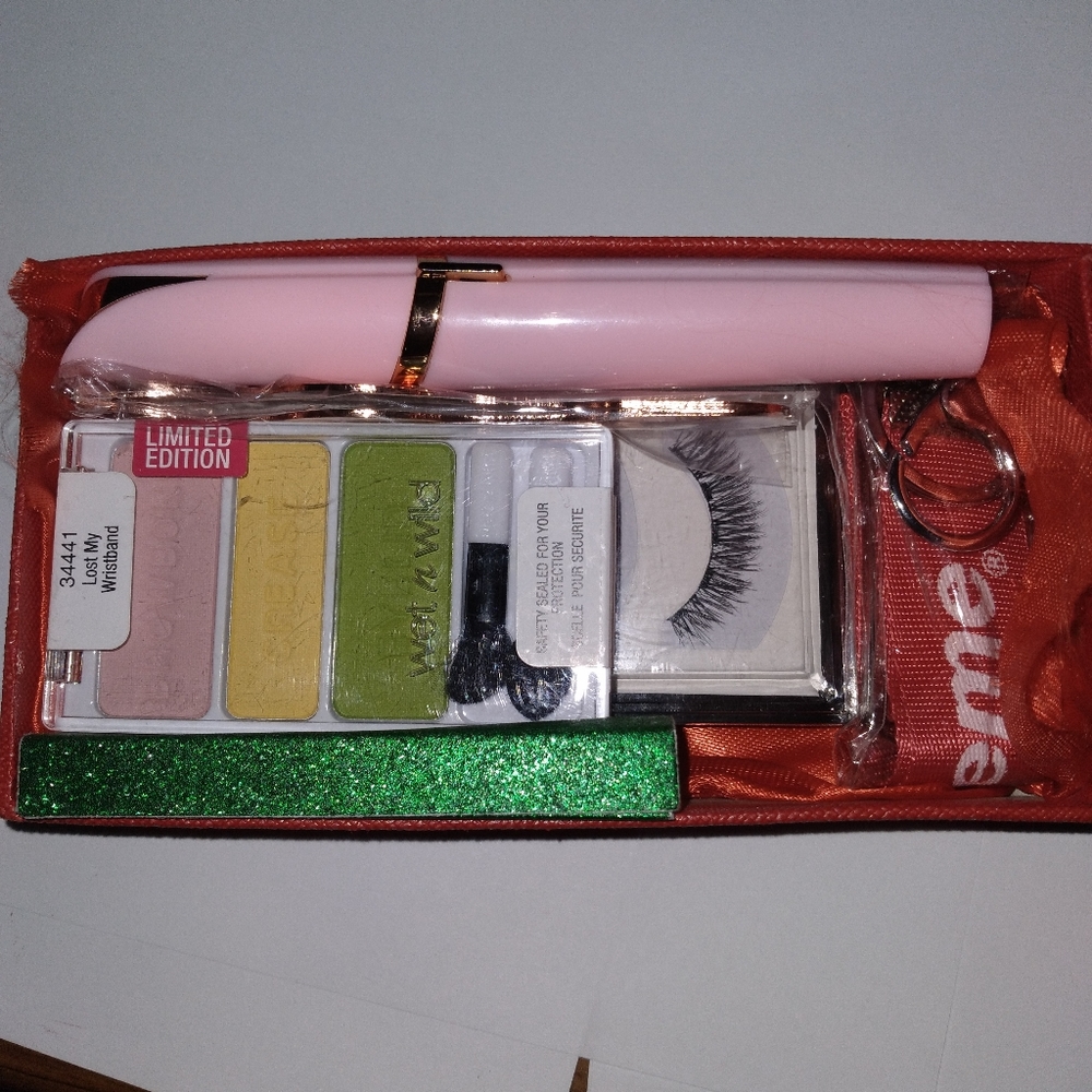 Eyebrow trimmercombo set with rhinestone headband
